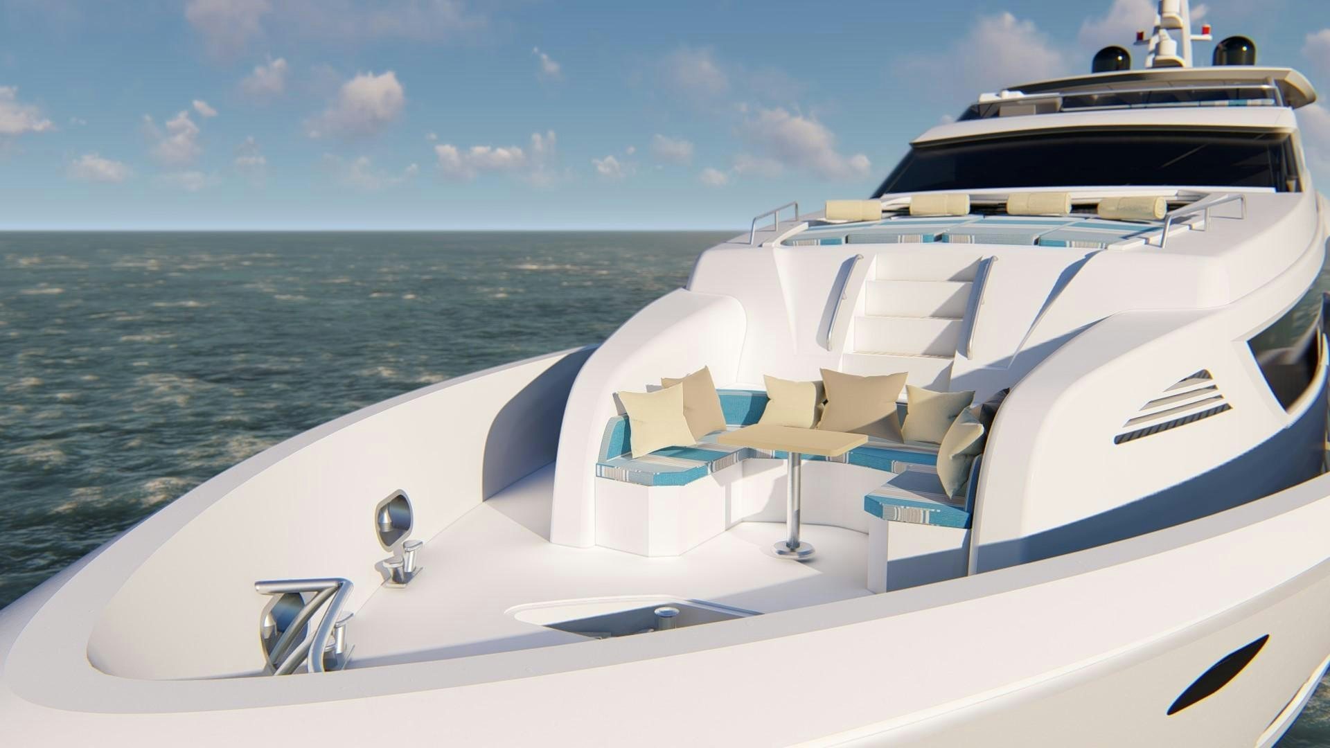 a boat on the water aboard ASTERIA 112/02 Yacht for Sale