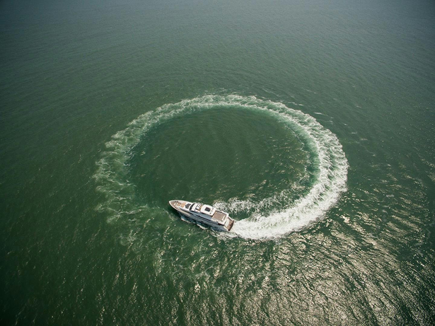 a boat in the ocean aboard ASTERIA 112/02 Yacht for Sale