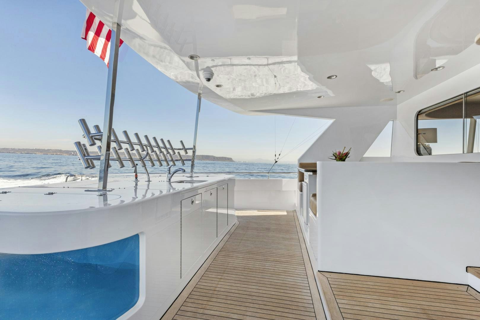 a boat on the water aboard AQUILA Yacht for Sale