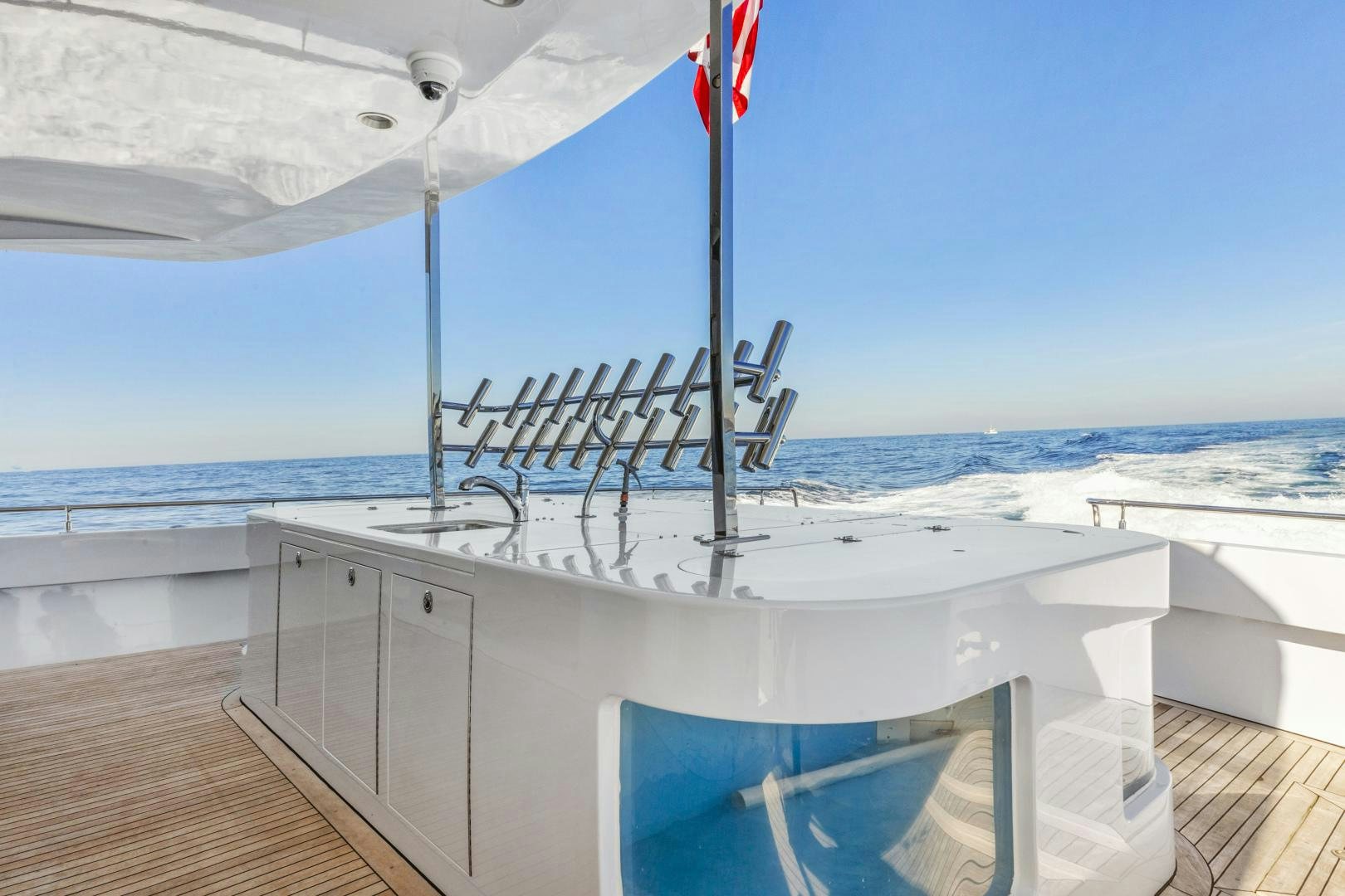 a boat on the water aboard AQUILA Yacht for Sale
