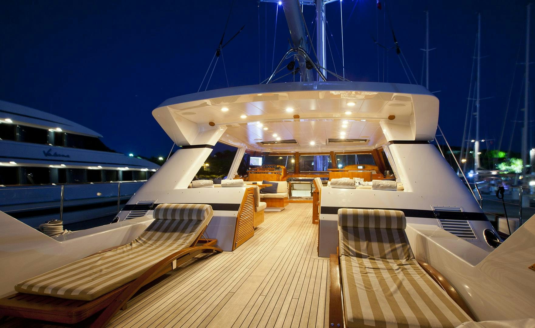 a boat on the water aboard REE Yacht for Sale