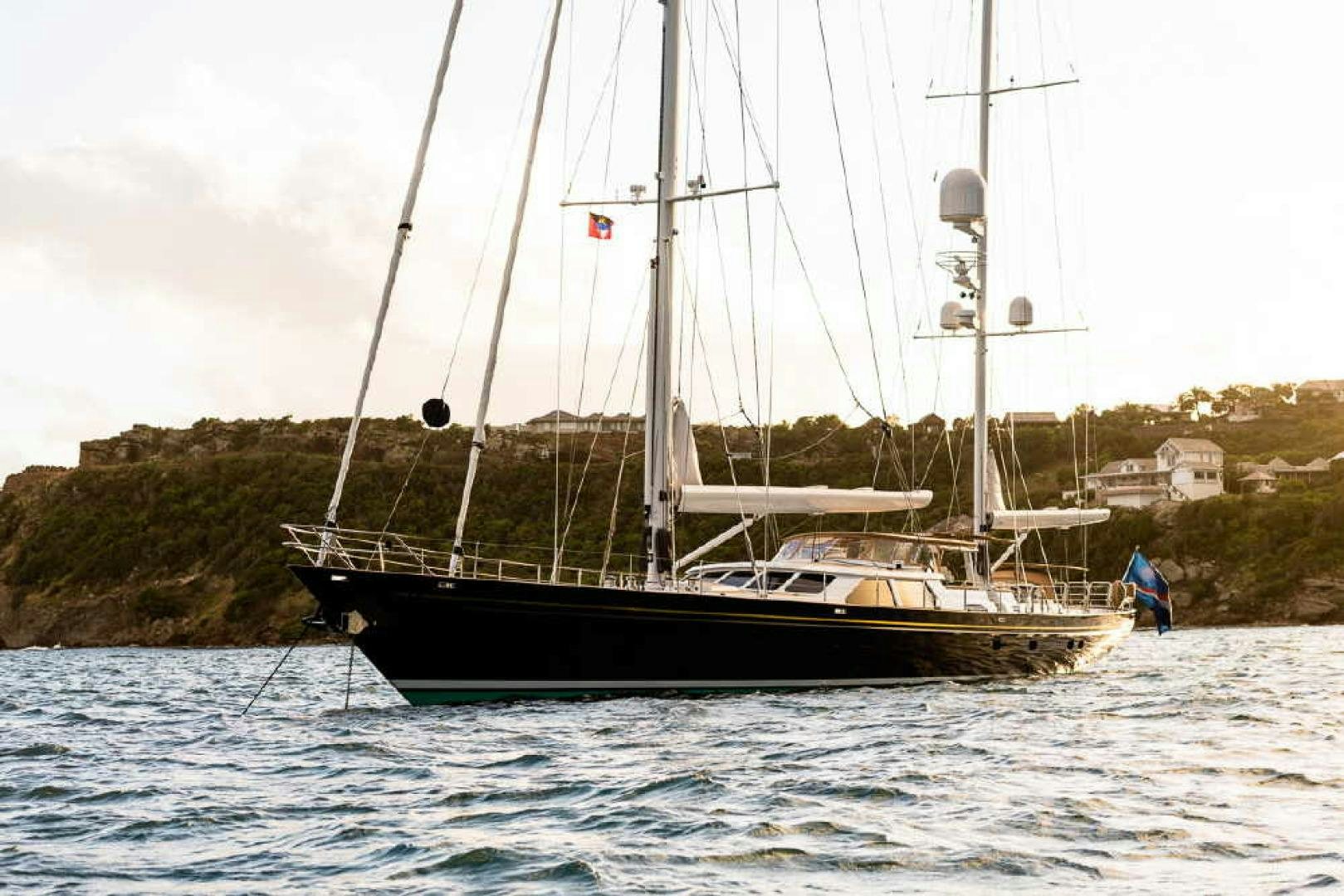 a boat on the water aboard BLUE TOO Yacht for Sale