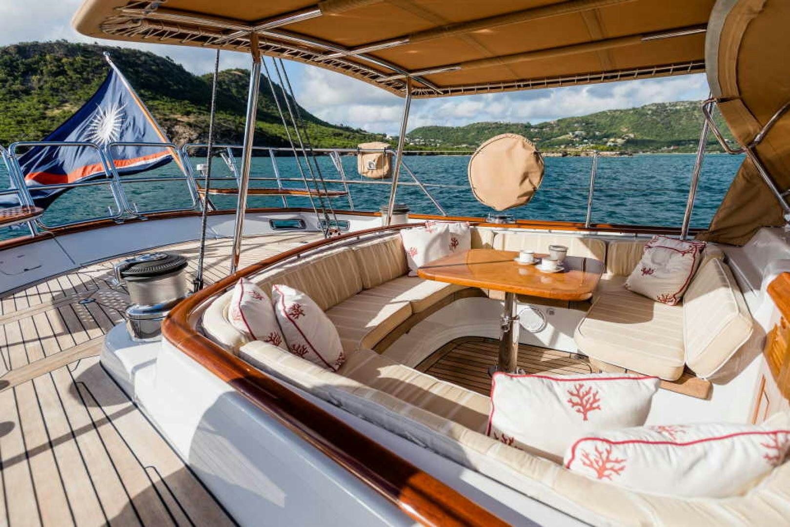 a boat on the water aboard BLUE TOO Yacht for Sale