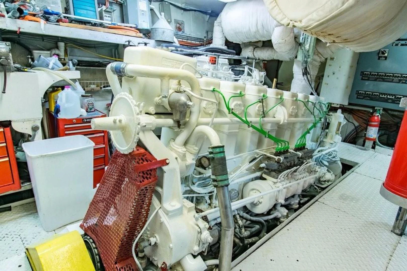 a machine with wires aboard TIMELESS Yacht for Sale