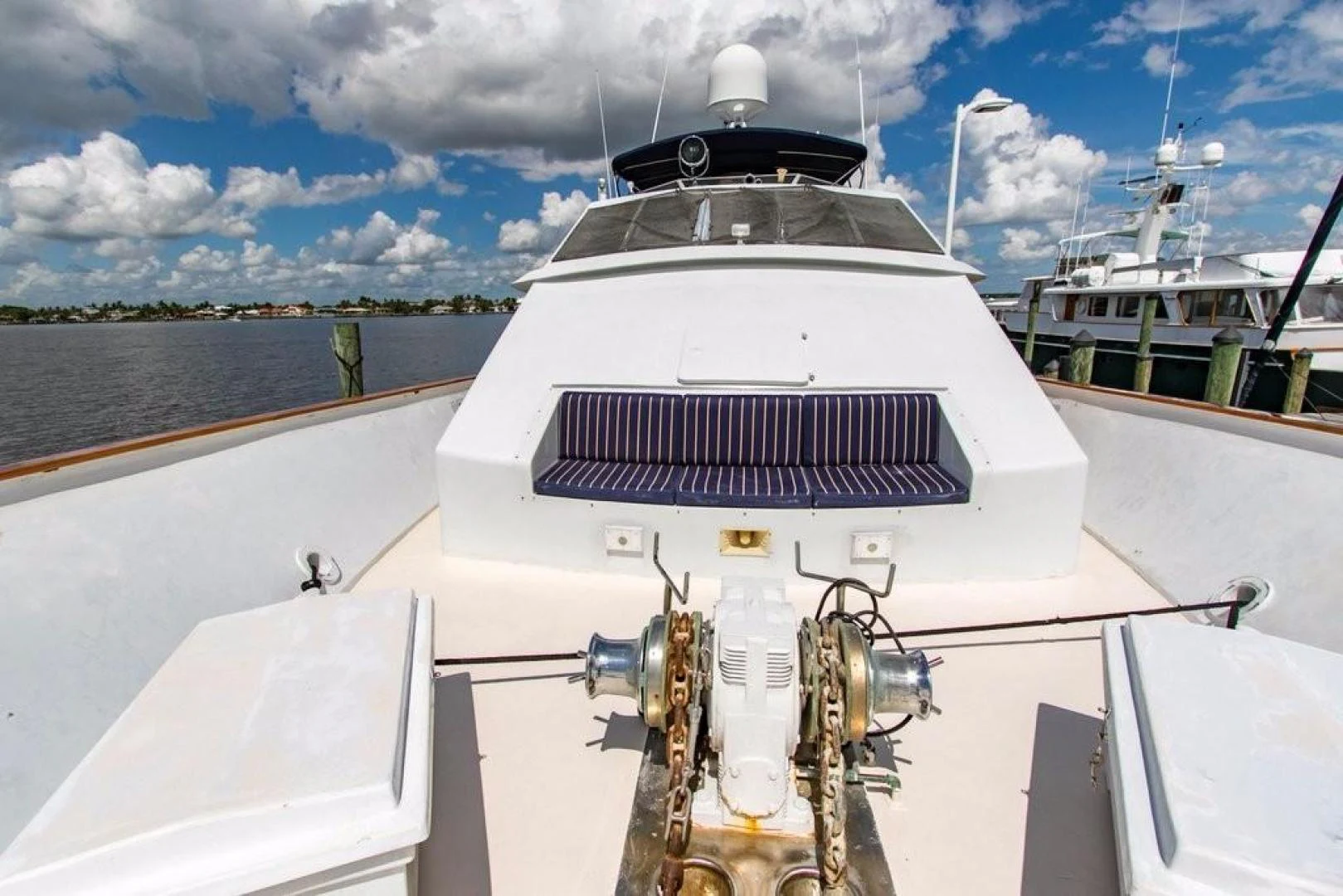 a boat with a group of objects on it aboard TIMELESS Yacht for Sale