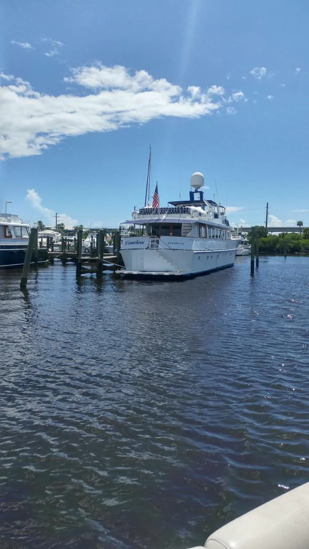 a boat in the water aboard TIMELESS Yacht for Sale