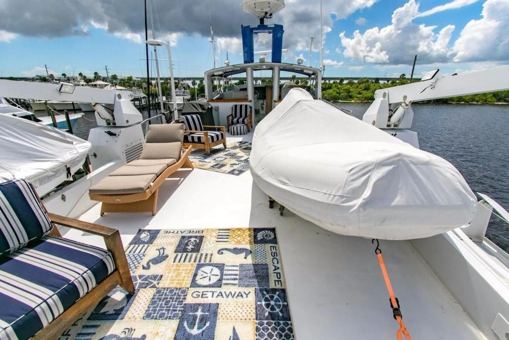 a boat on the water aboard TIMELESS Yacht for Sale