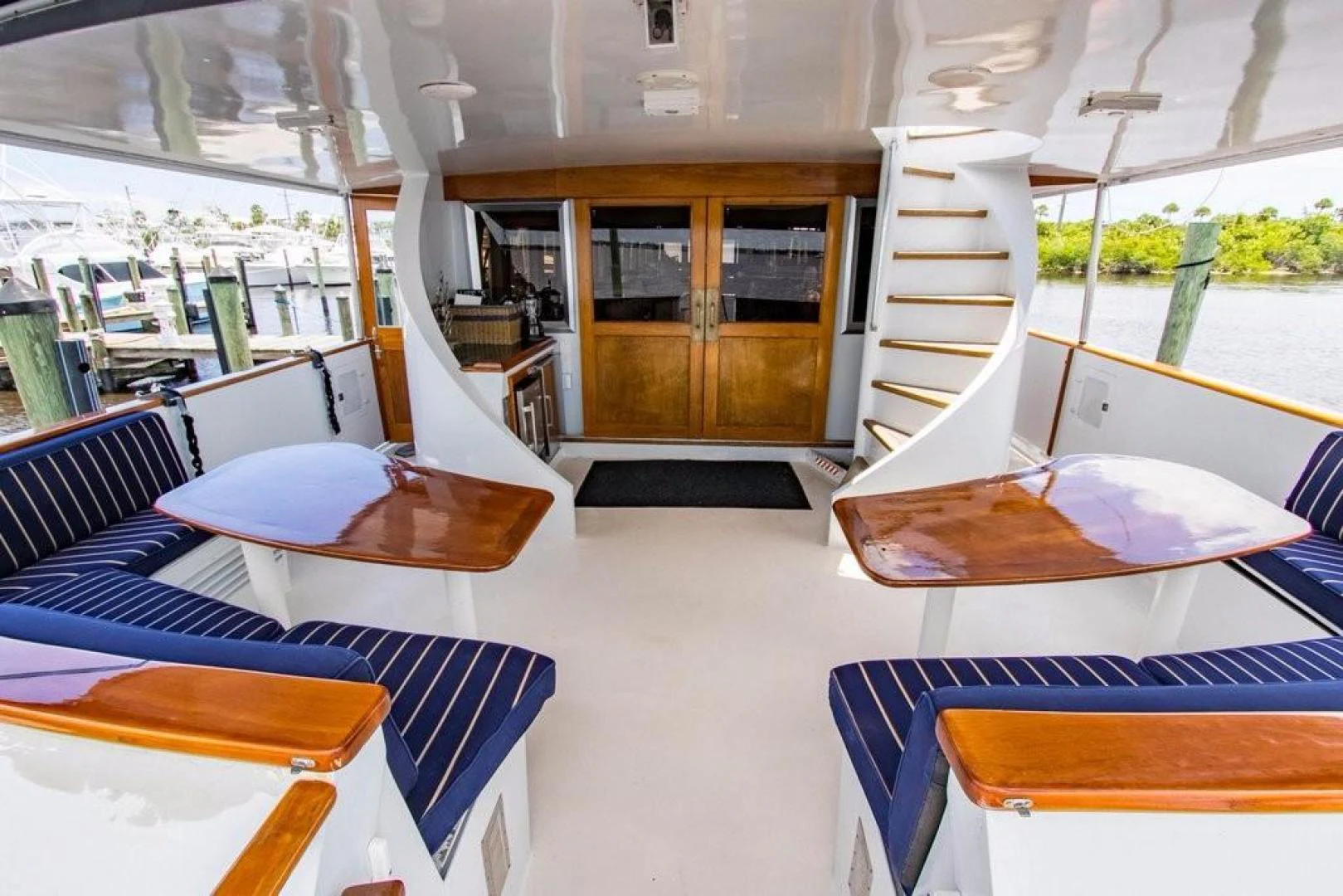 inside of a boat aboard TIMELESS Yacht for Sale