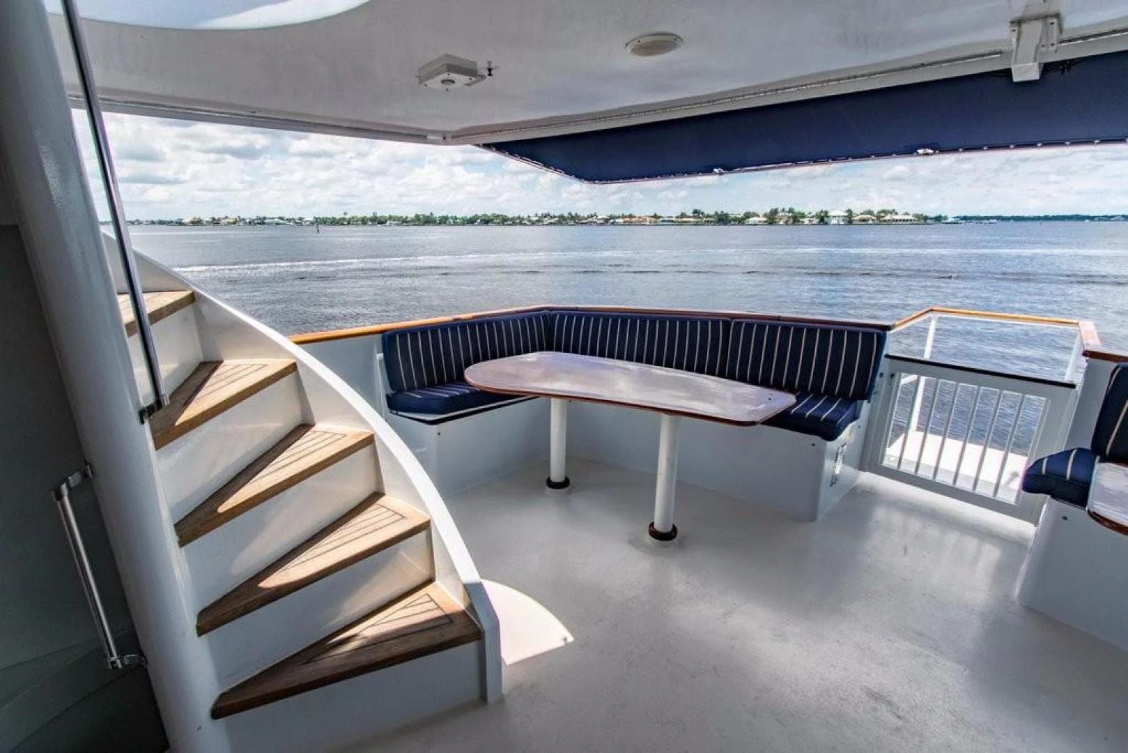 a pool table and bench aboard TIMELESS Yacht for Sale