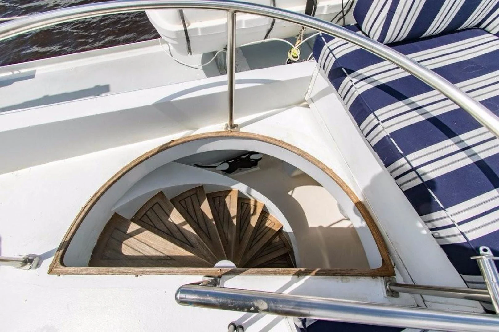 a large circular building with a round roof aboard TIMELESS Yacht for Sale