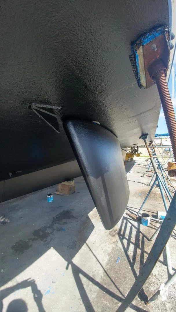 a metal contraption on a metal stand aboard TIMELESS Yacht for Sale
