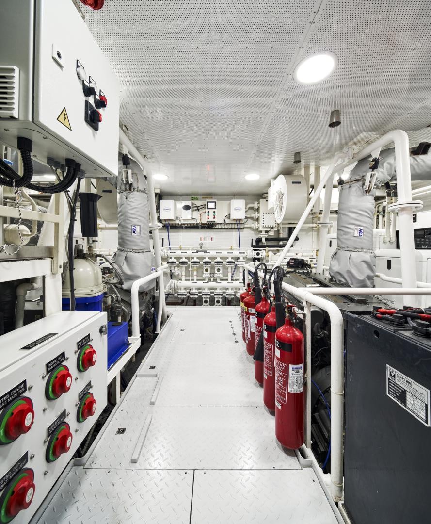inside of a factory aboard OLDE SALT Yacht for Sale