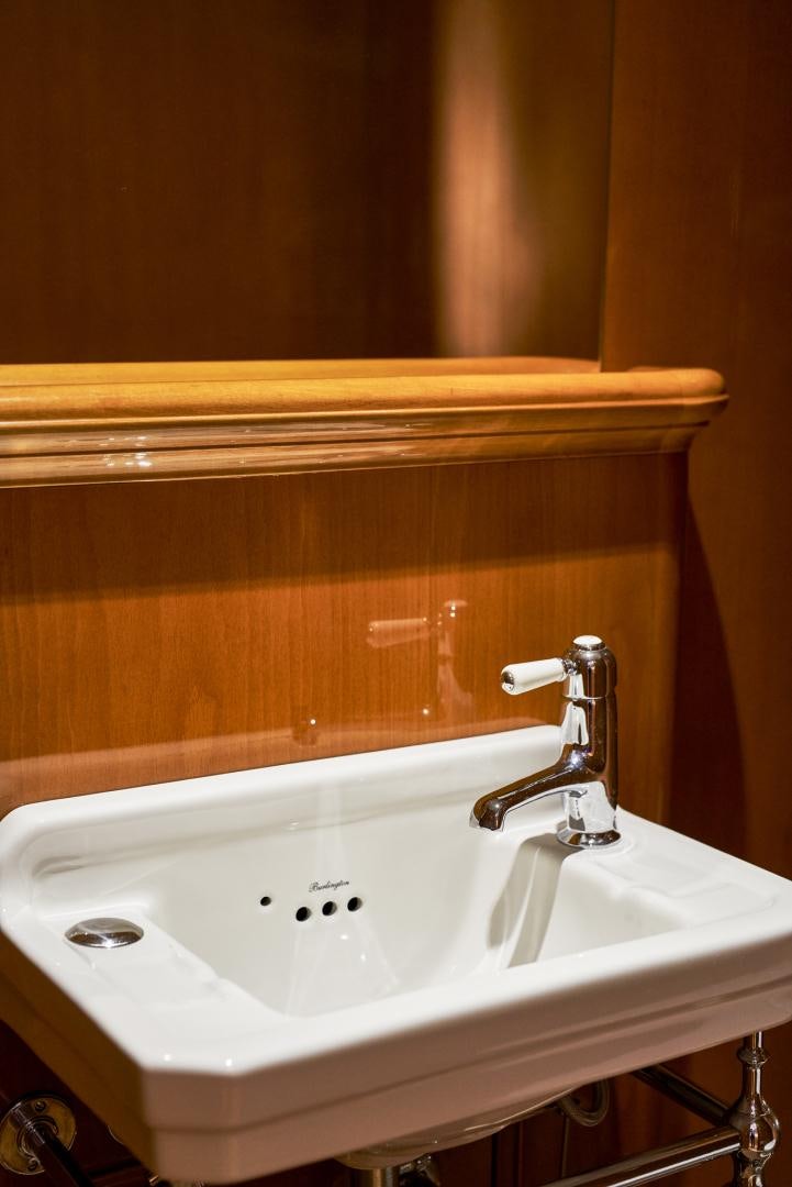 a sink with a faucet aboard OLDE SALT Yacht for Sale