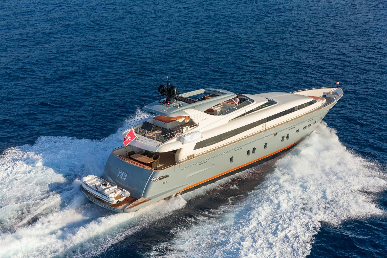 a boat on the water aboard Y42 Yacht for Sale