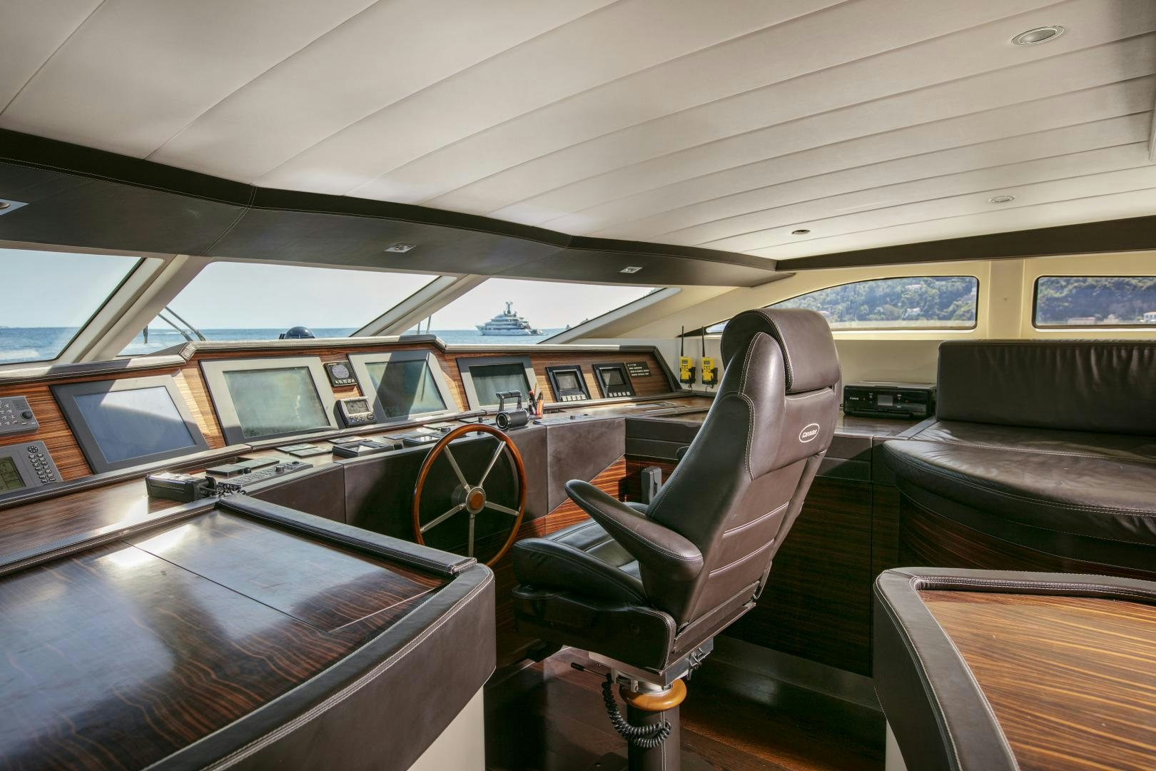 inside of a bus aboard Y42 Yacht for Sale