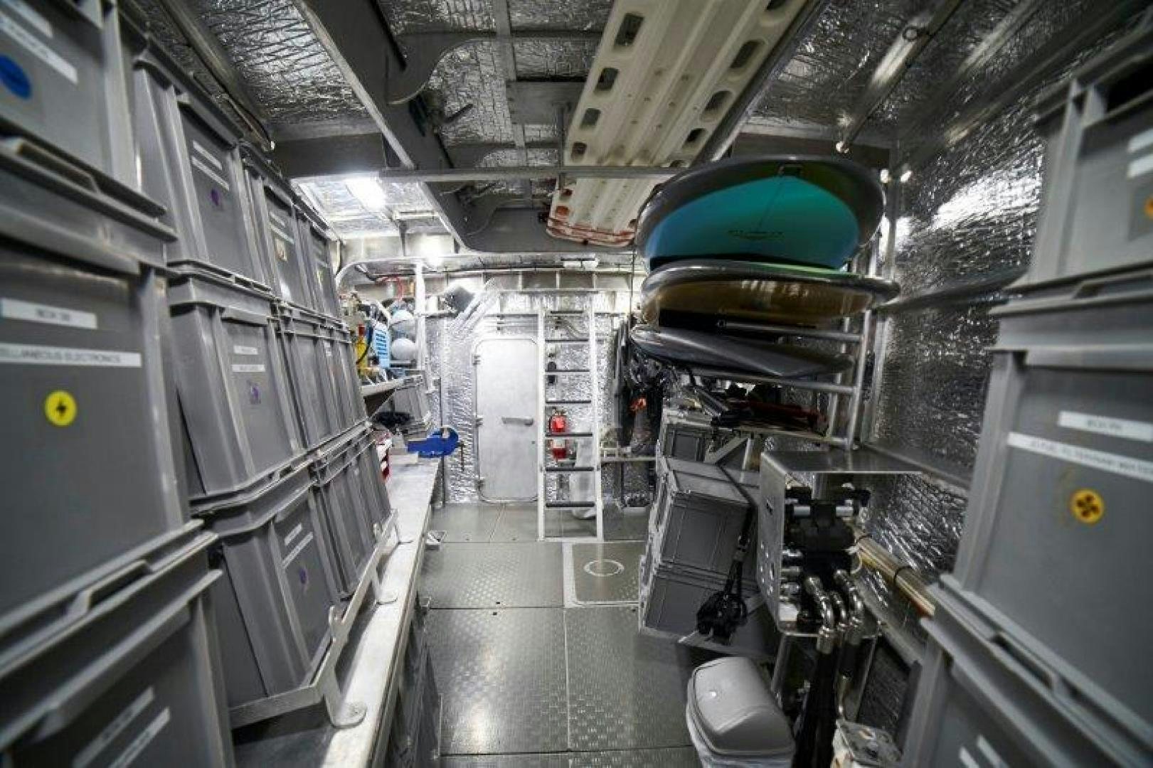 a large room with machinery aboard ICEBERG Yacht for Sale