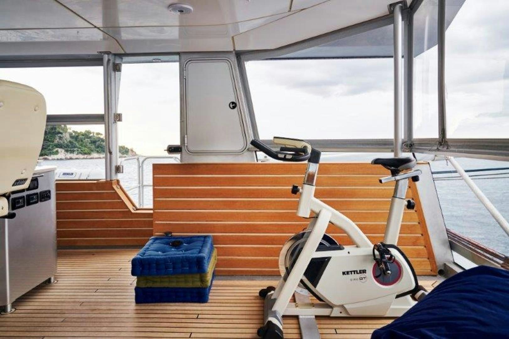 a boat with a surfboard aboard ICEBERG Yacht for Sale