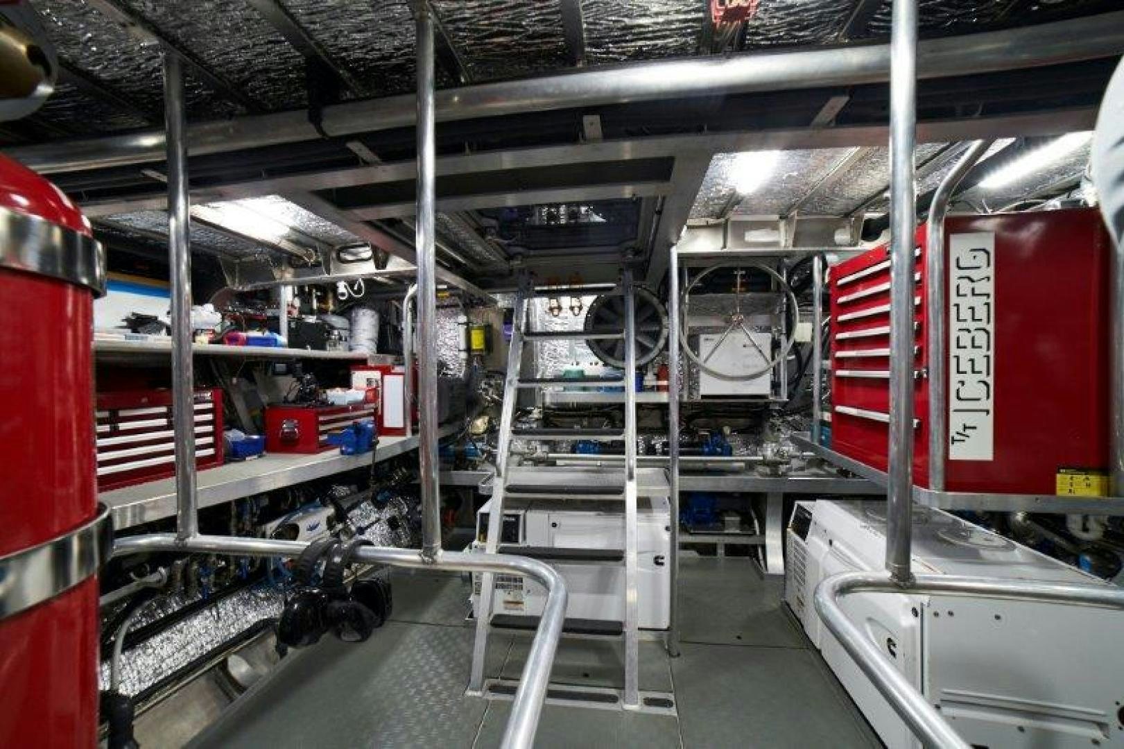 a room with machinery aboard ICEBERG Yacht for Sale