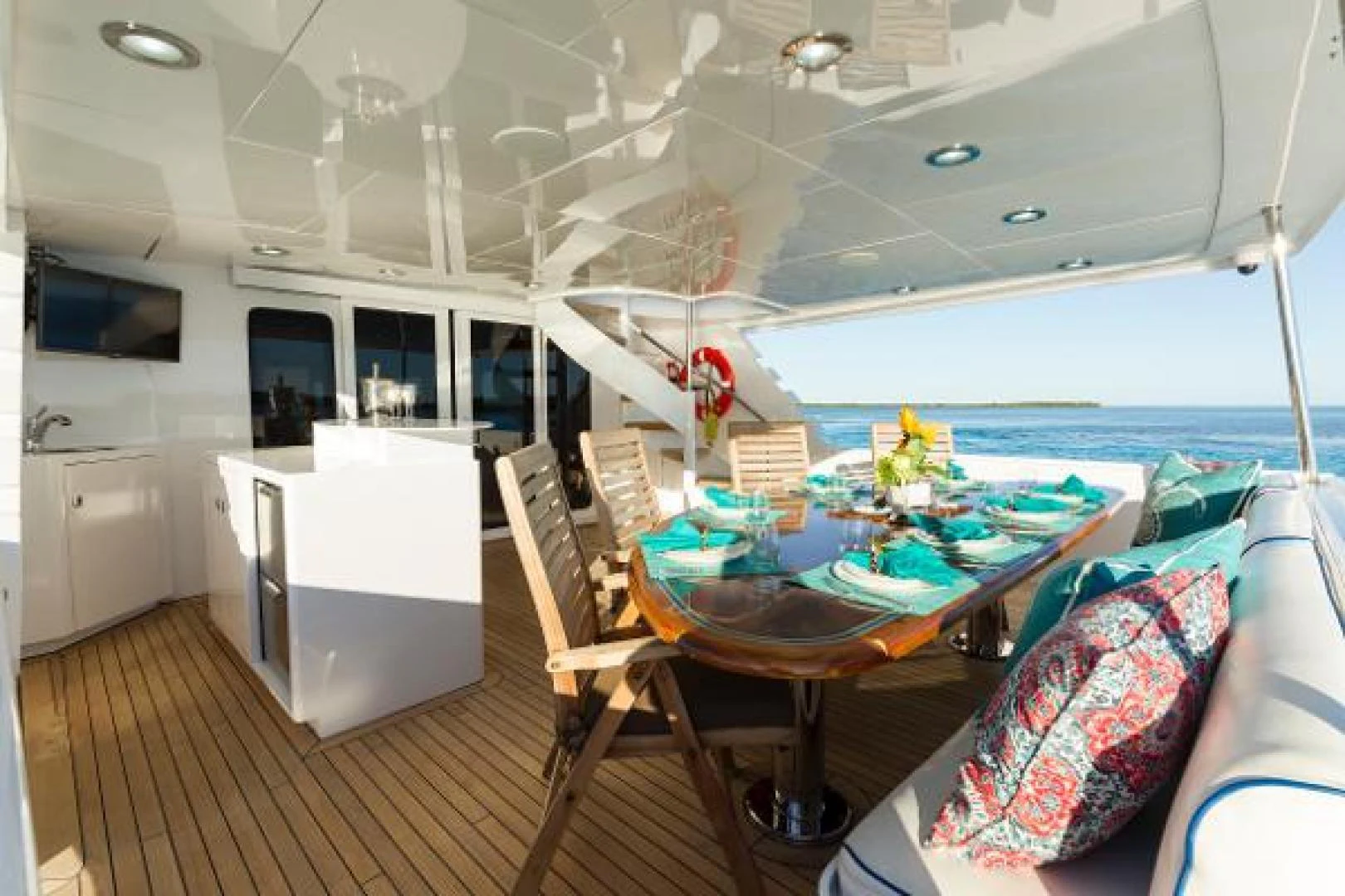 a boat on the water aboard IL CAPO Yacht for Sale