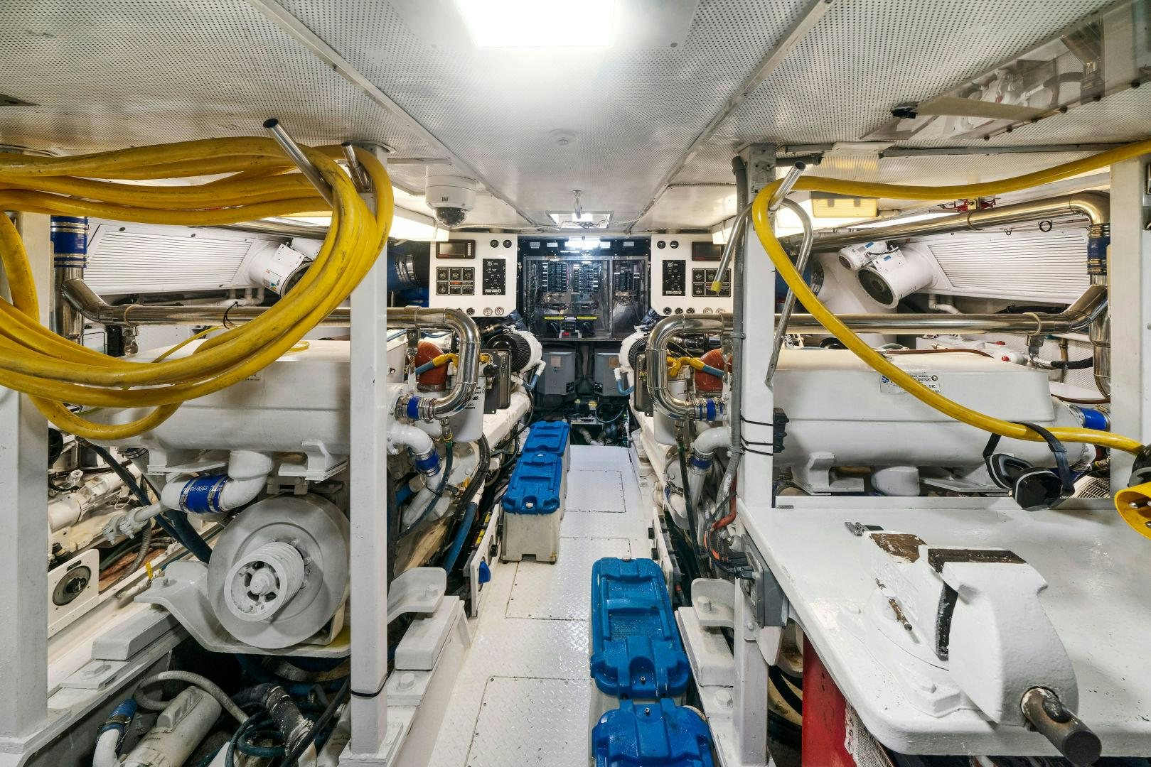 a room with machinery aboard EXIT STRATEGY Yacht for Sale