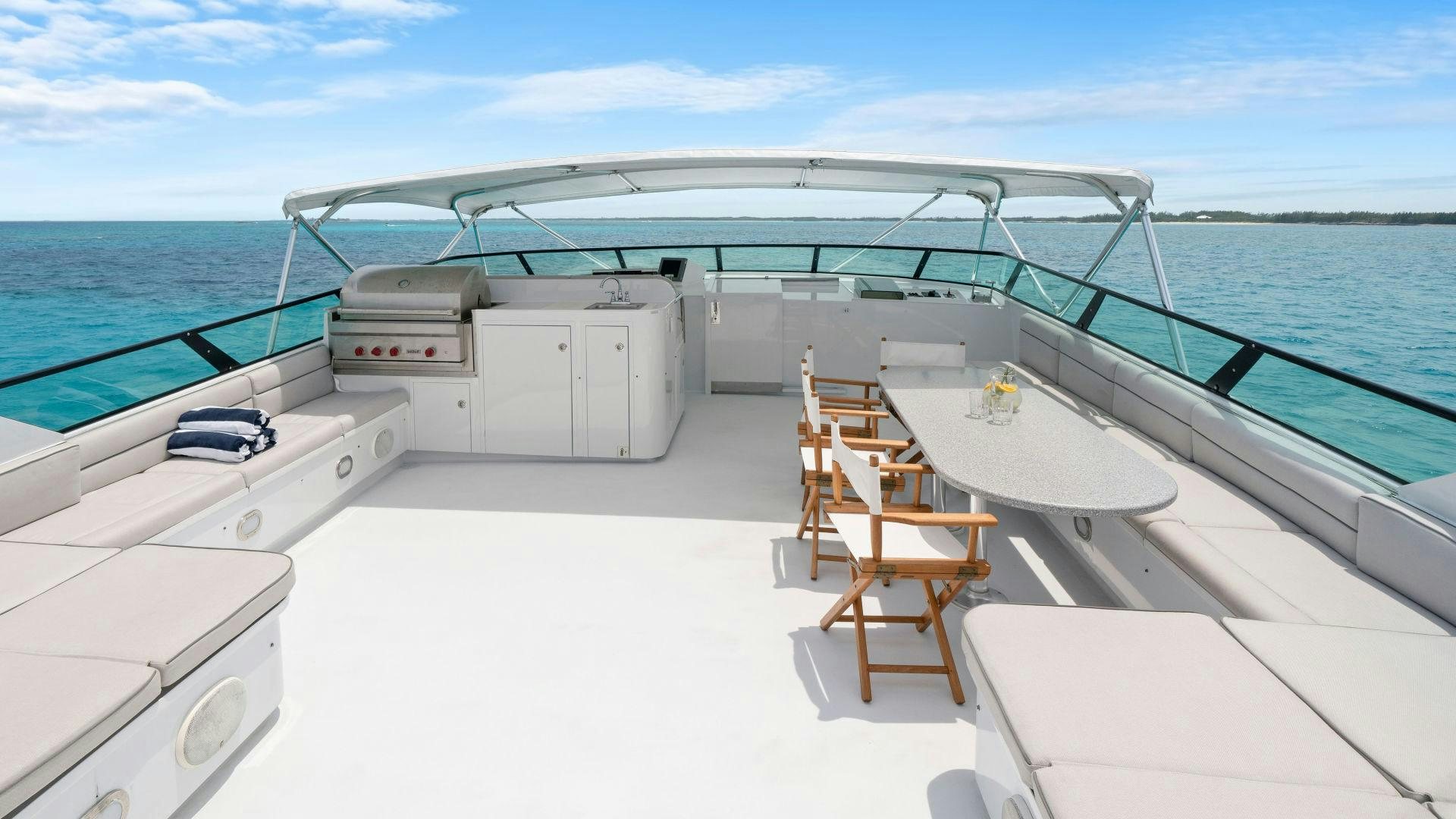 a boat on the water aboard EXIT STRATEGY Yacht for Sale
