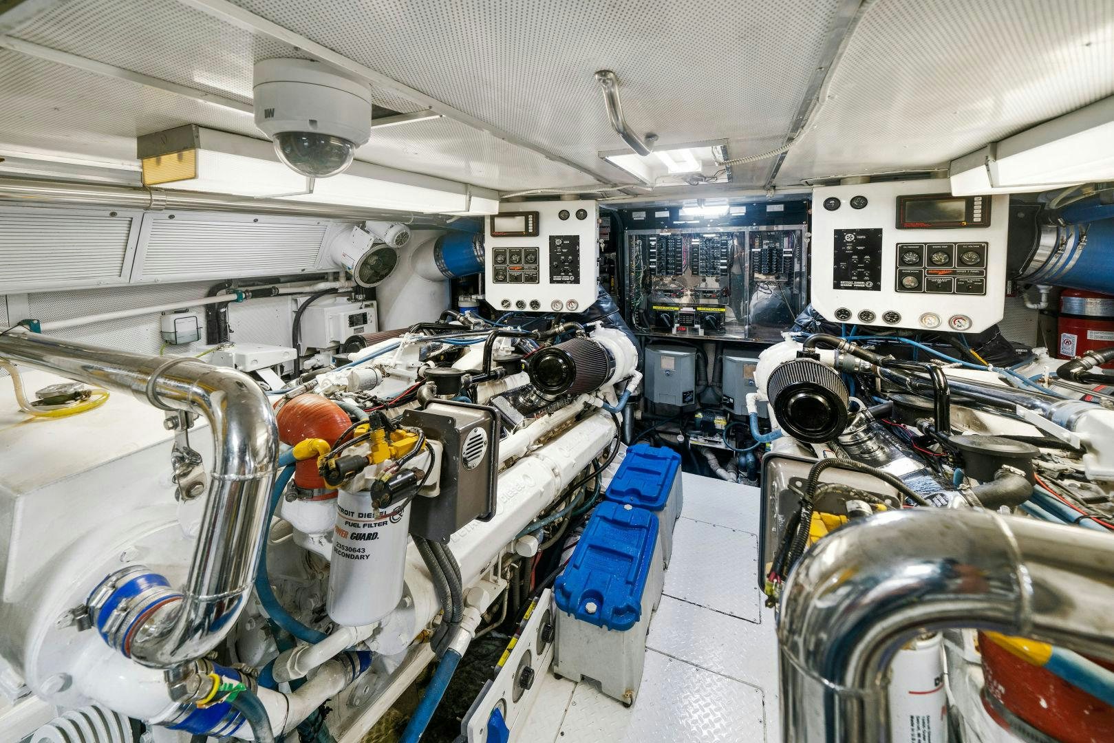 a room with several machines aboard EXIT STRATEGY Yacht for Sale