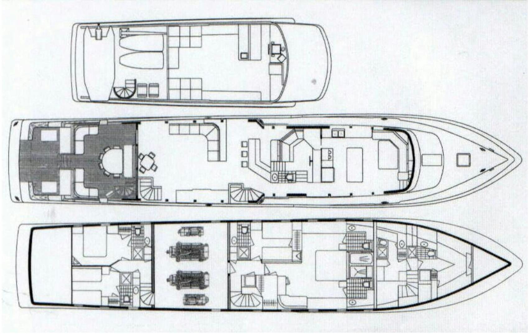 diagram, engineering drawing aboard EXIT STRATEGY Yacht for Sale