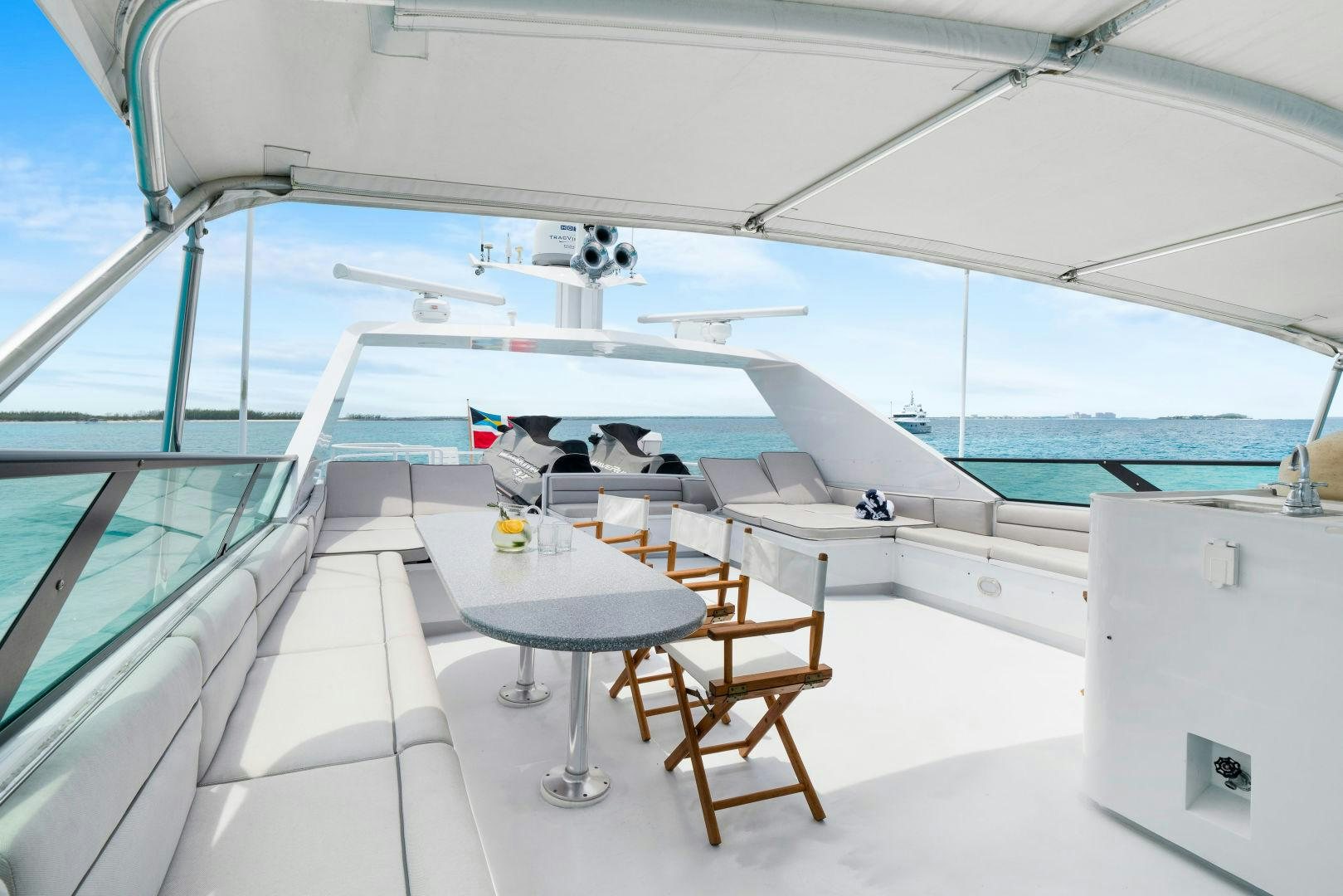 a boat on the water aboard EXIT STRATEGY Yacht for Sale