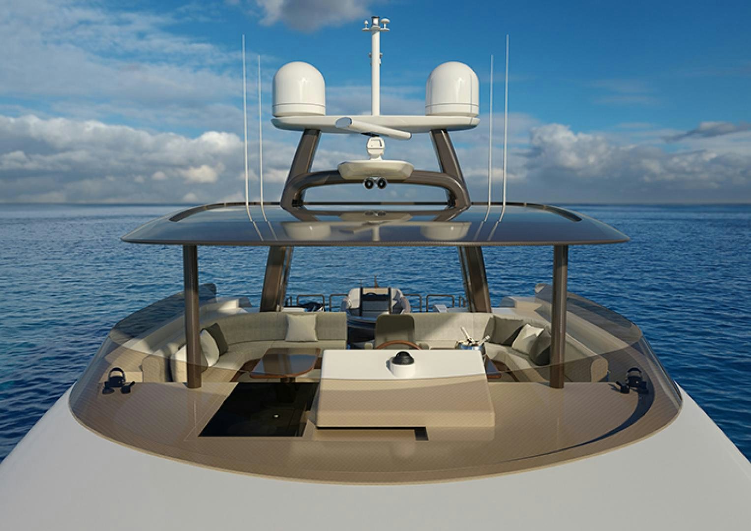 a boat on the water aboard CRESCENT 110 Yacht for Sale