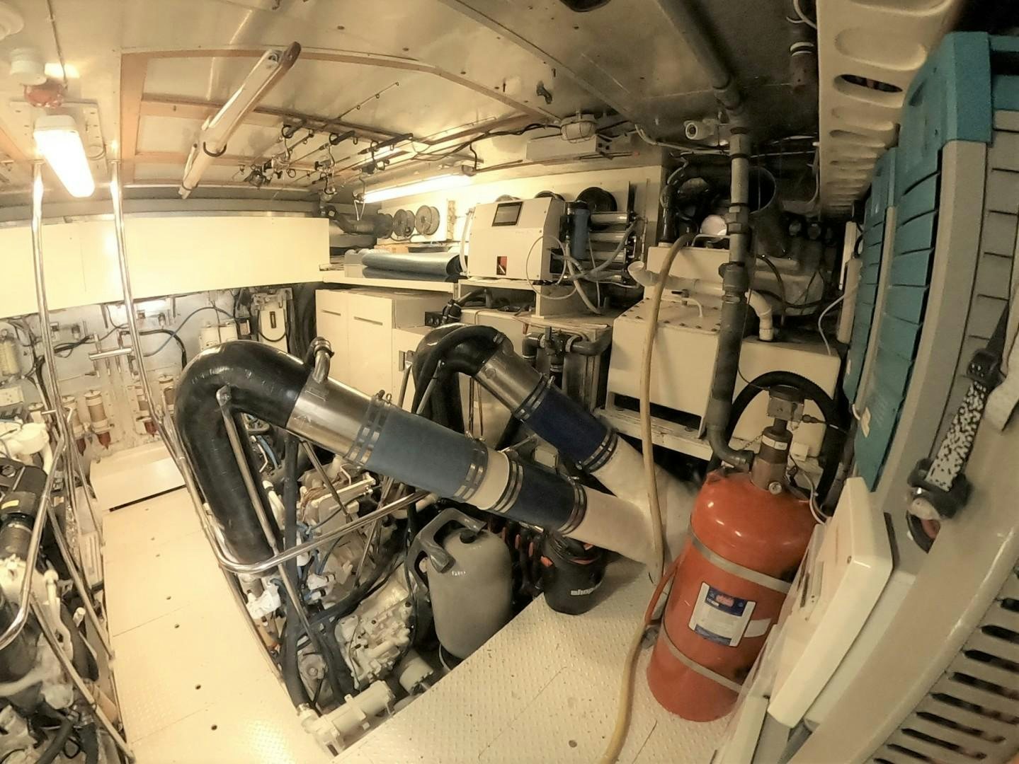 a large machine in a factory aboard SEAS THE DAY Yacht for Sale