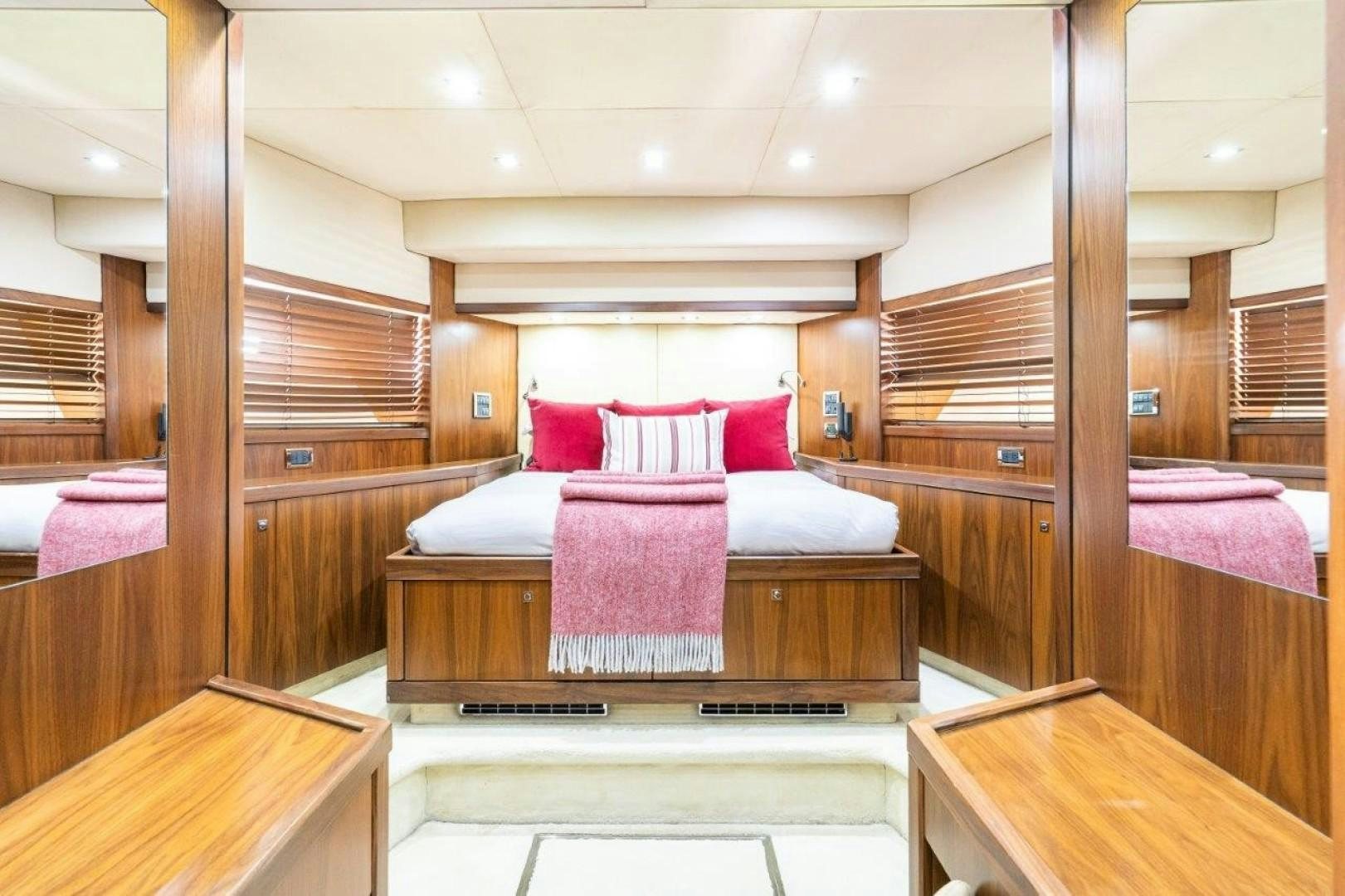 a bed in a cabin aboard DOUBLE D Yacht for Sale