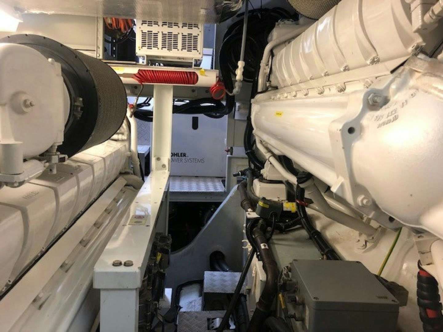 a machine with a large piece of equipment on it aboard DOUBLE D Yacht for Sale