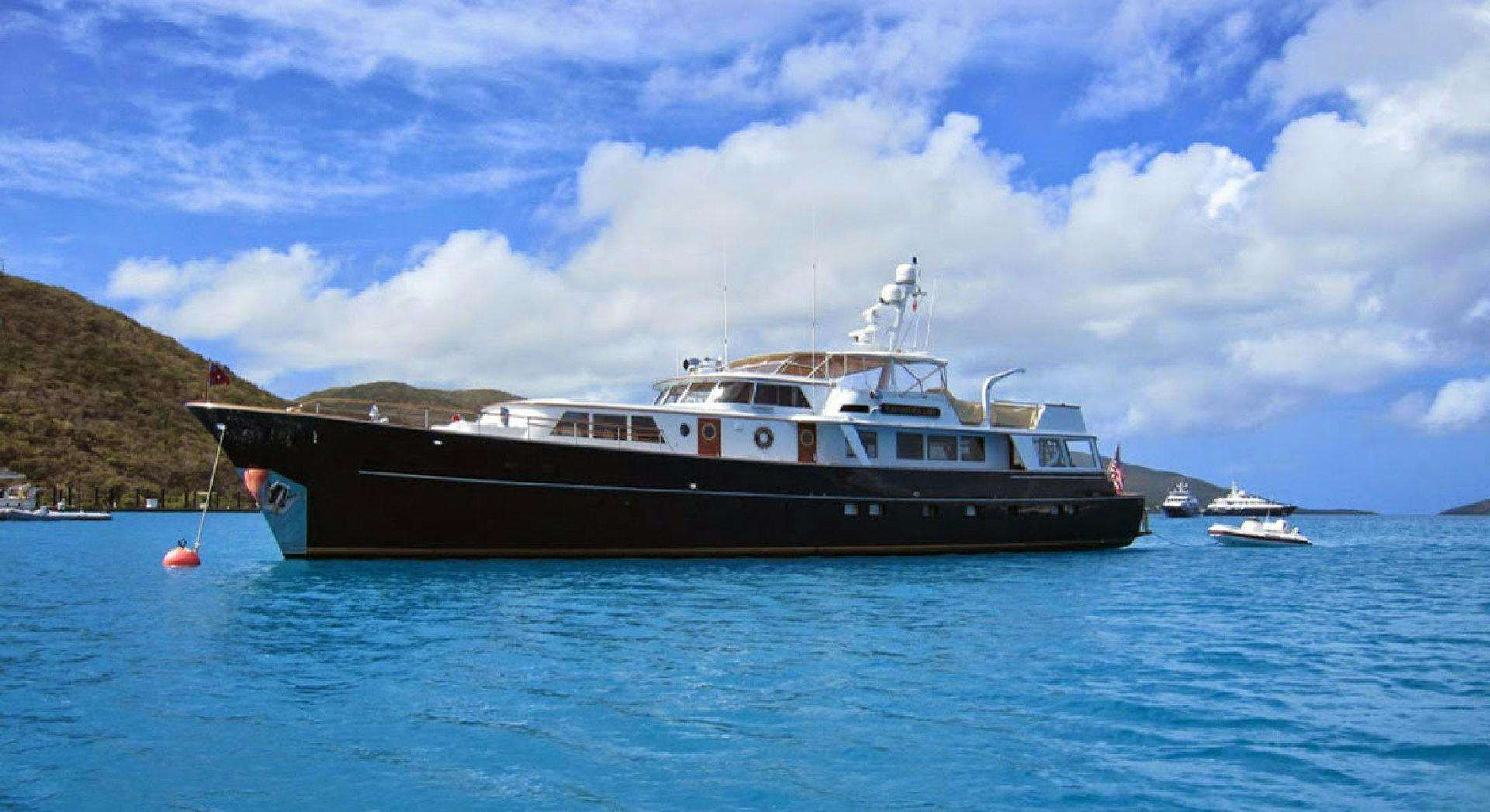 a boat in the water aboard CHANTICLEER Yacht for Sale