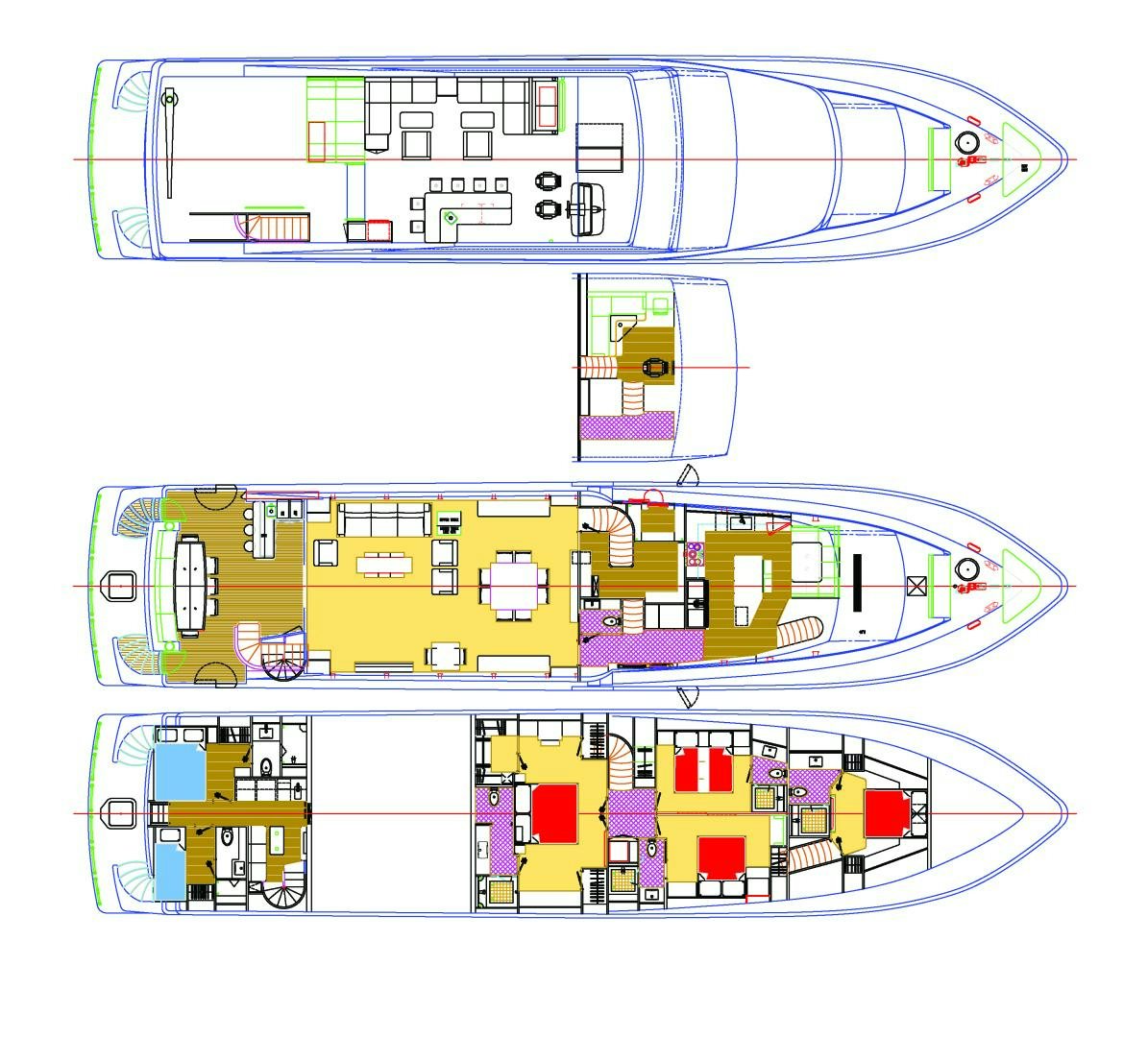 diagram aboard RISK TAKER Yacht for Sale