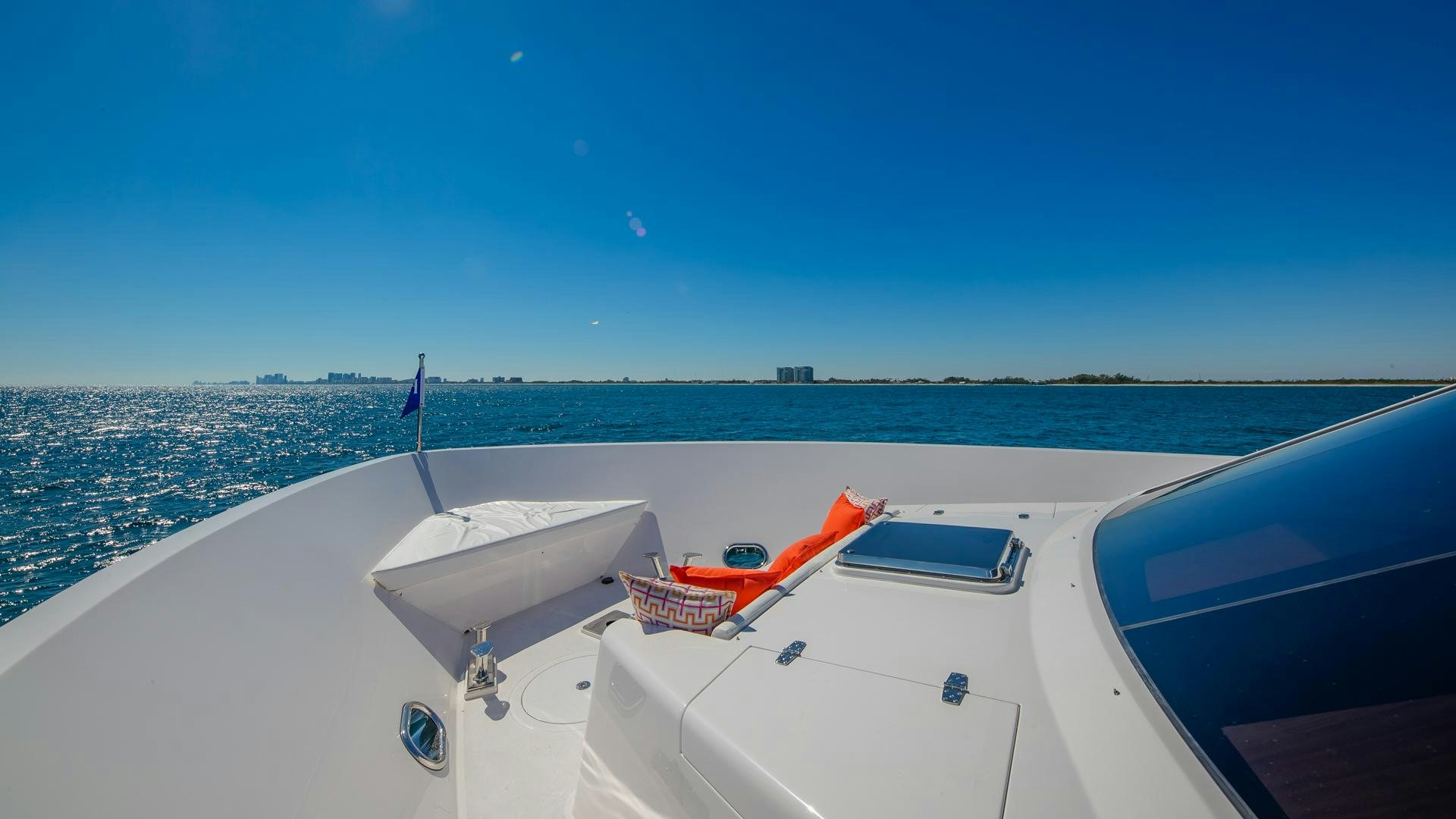 a boat on the water aboard RISK TAKER Yacht for Charter