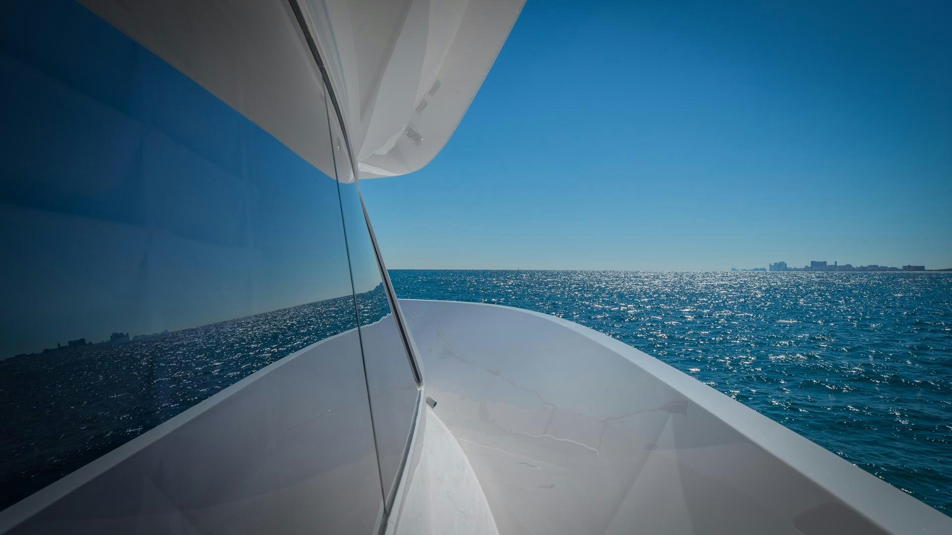 a view of the ocean from a boat aboard RISK TAKER Yacht for Charter