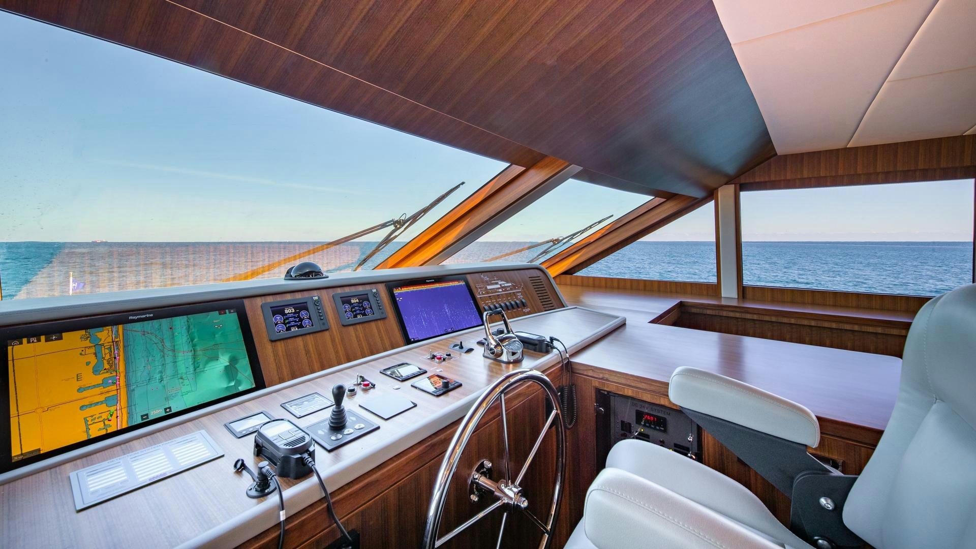inside of a boat aboard RISK TAKER Yacht for Sale