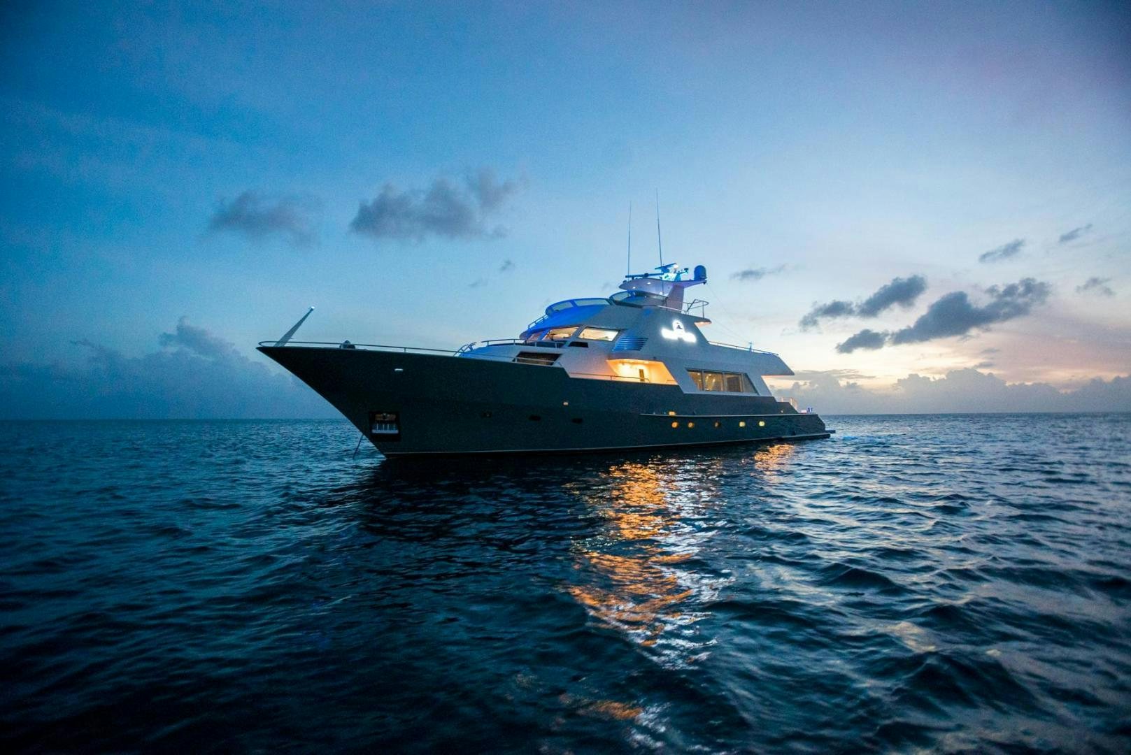 a boat in the water aboard PIRATE RADIO Yacht for Sale