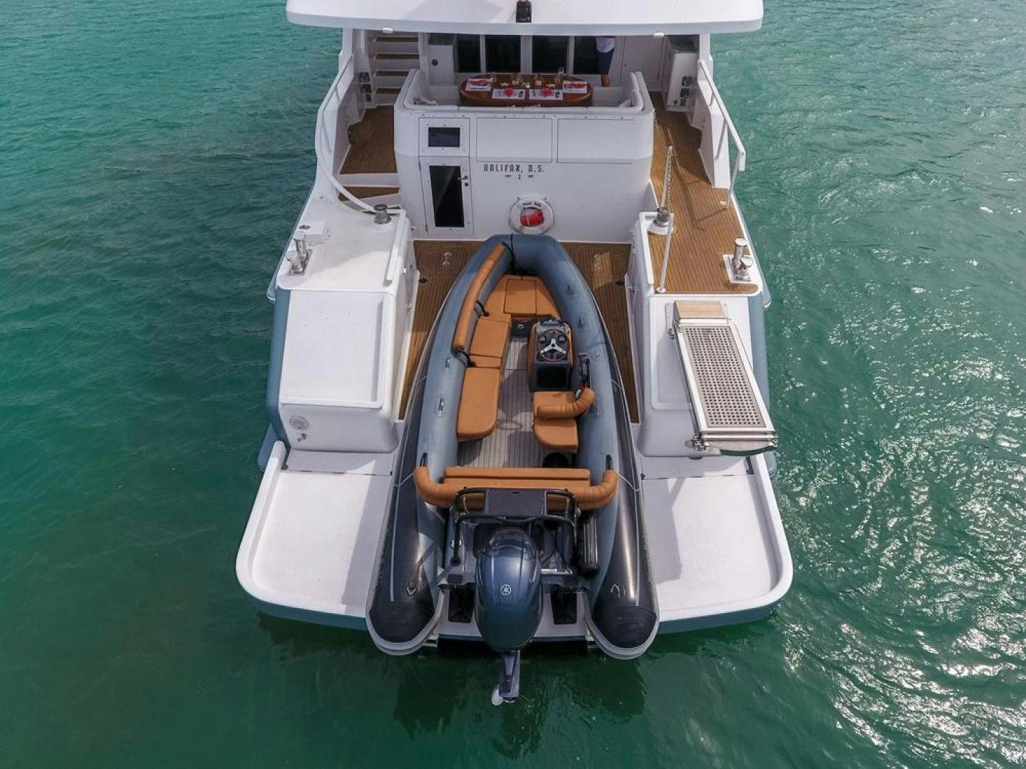 a boat on the water aboard PIRATE RADIO Yacht for Sale