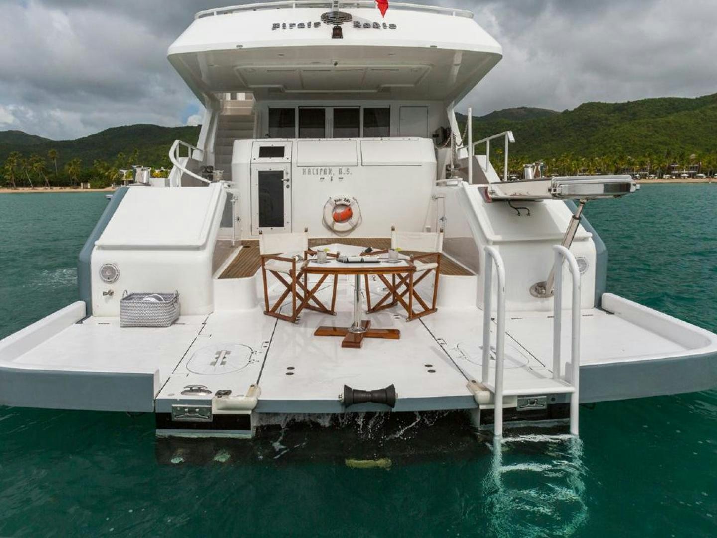 a boat on the water aboard PIRATE RADIO Yacht for Sale