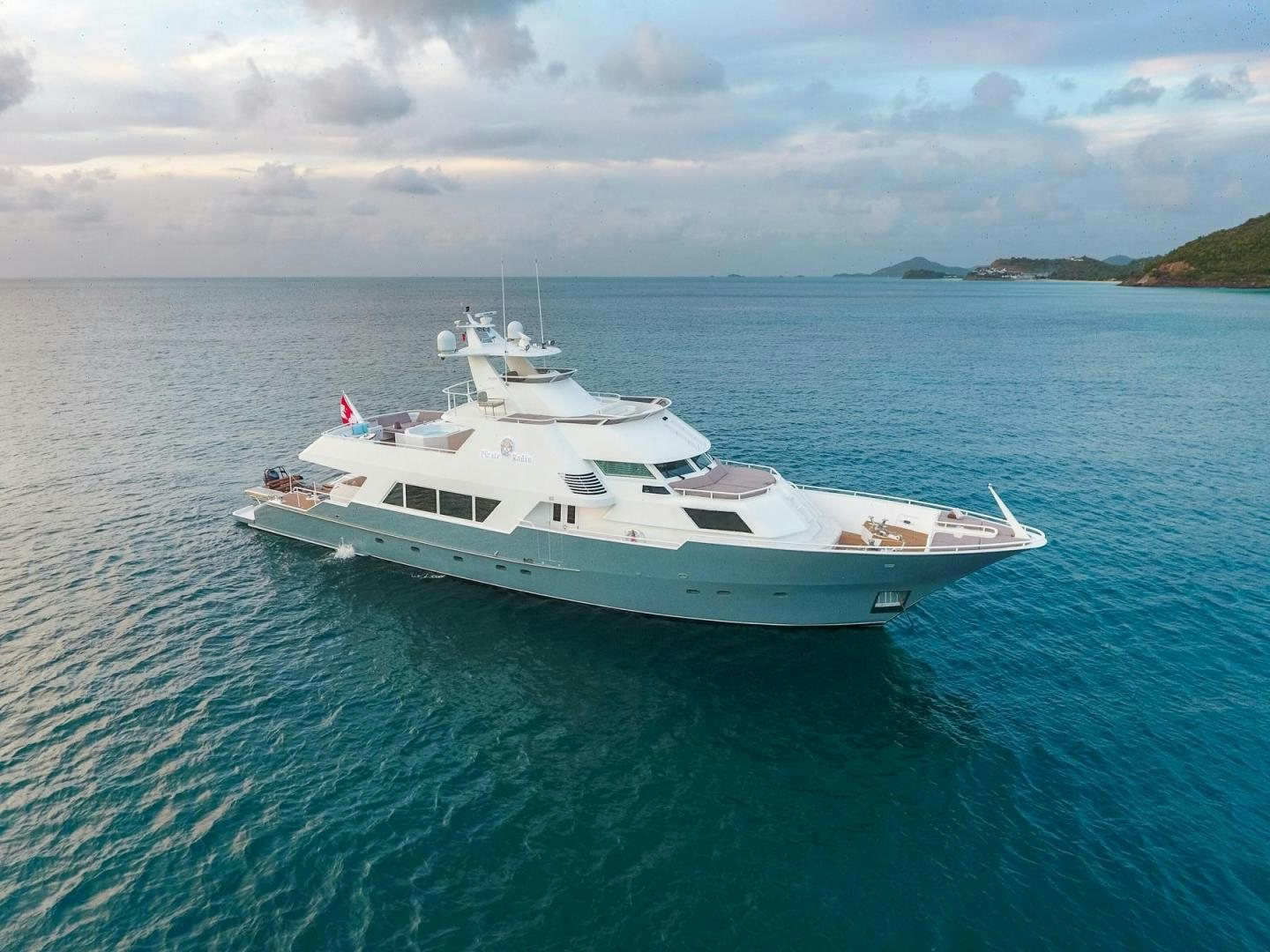 a boat in the water aboard PIRATE RADIO Yacht for Sale