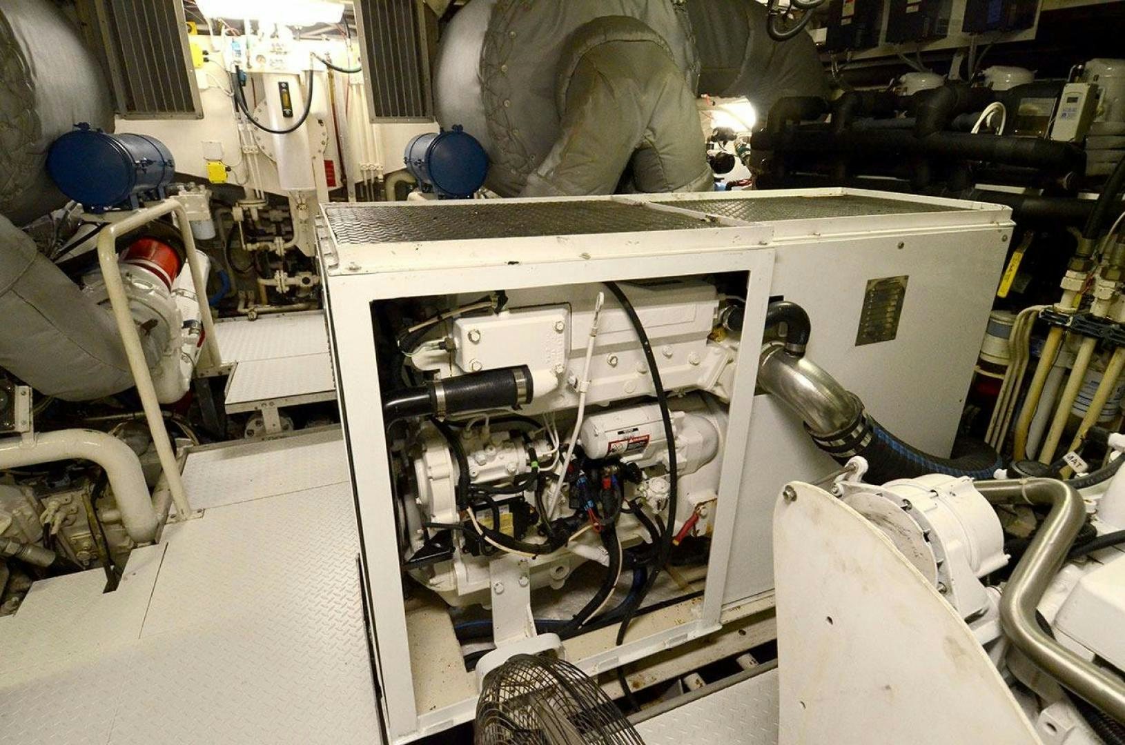 a machine in a room aboard LADY ARLENE Yacht for Sale