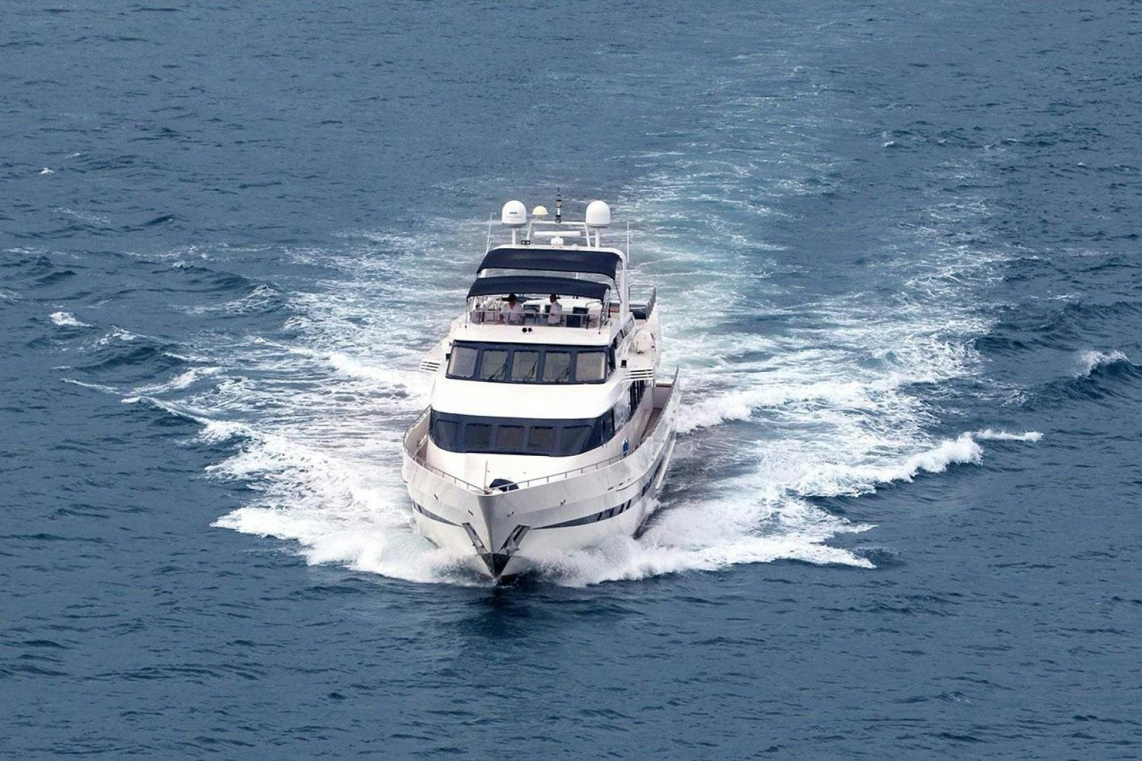 a boat on the water aboard LADY ARLENE Yacht for Sale