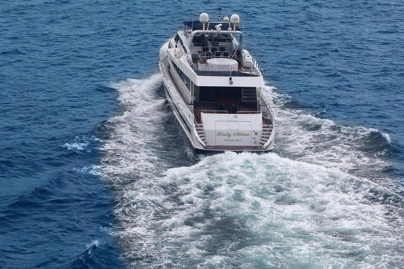 a boat on the water aboard LADY ARLENE Yacht for Sale