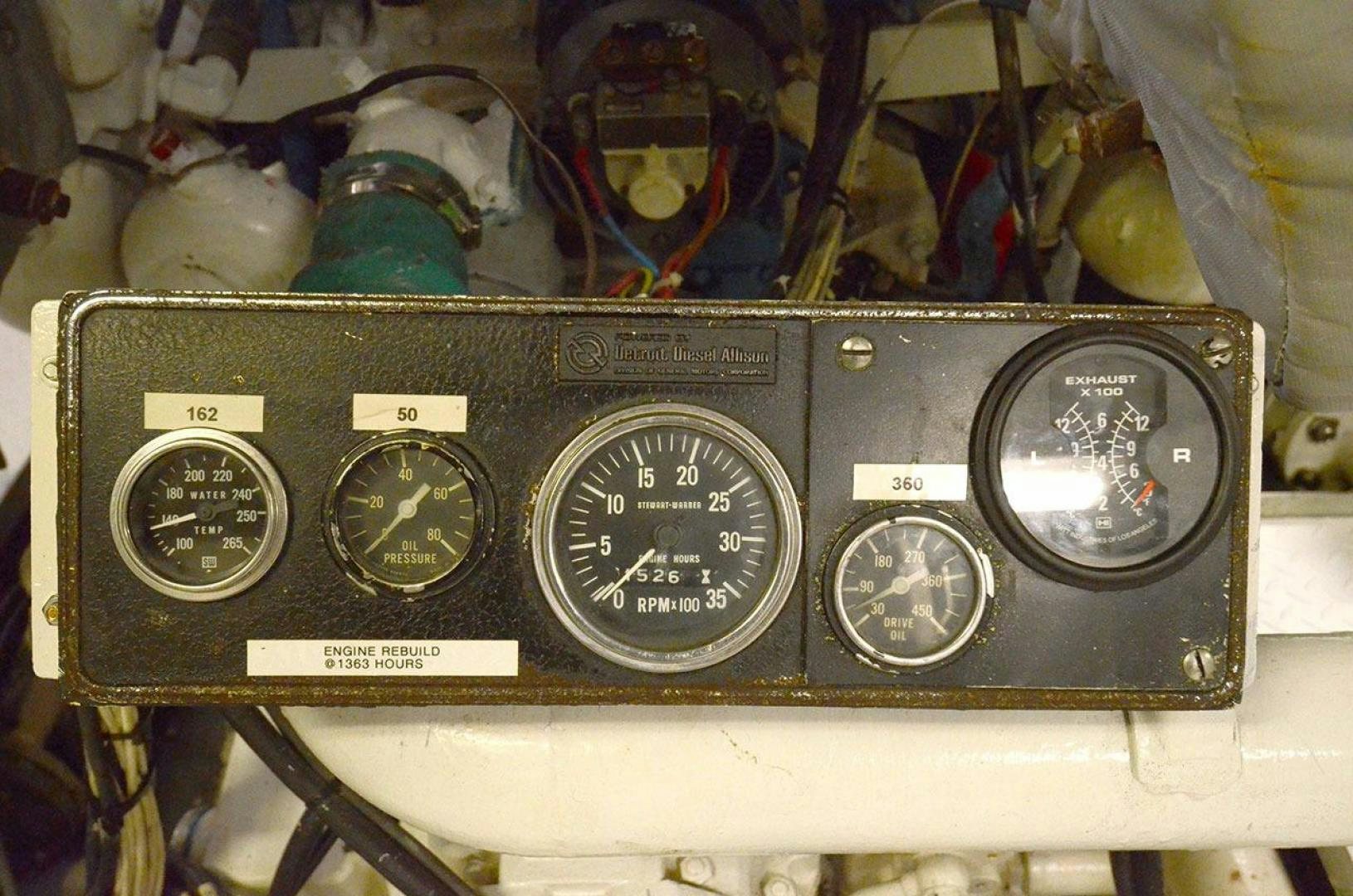 a close-up of a machine aboard LADY ARLENE Yacht for Sale
