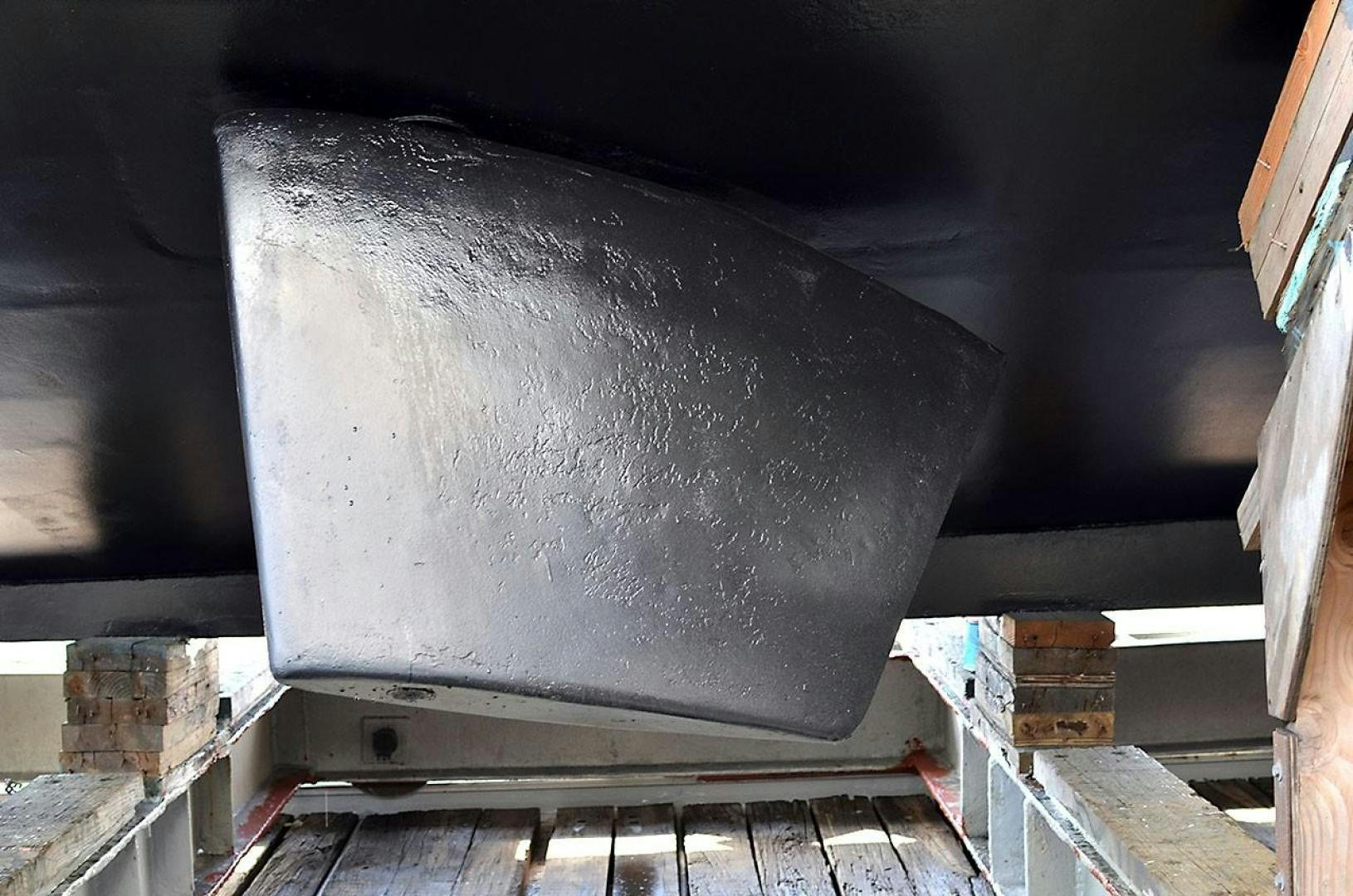 a large metal cylinder aboard LADY ARLENE Yacht for Sale