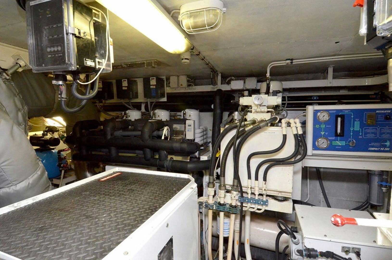 a room with machinery aboard LADY ARLENE Yacht for Sale