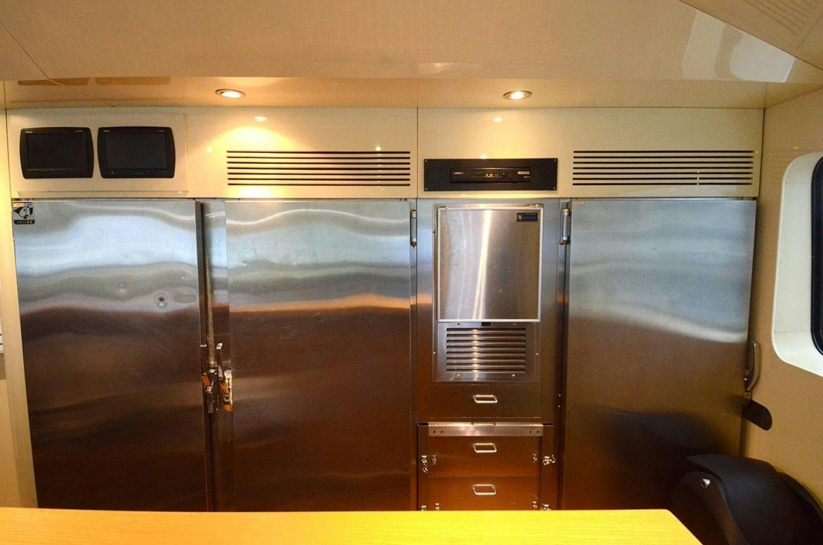 a large cabinet with a tv on it aboard LADY ARLENE Yacht for Sale