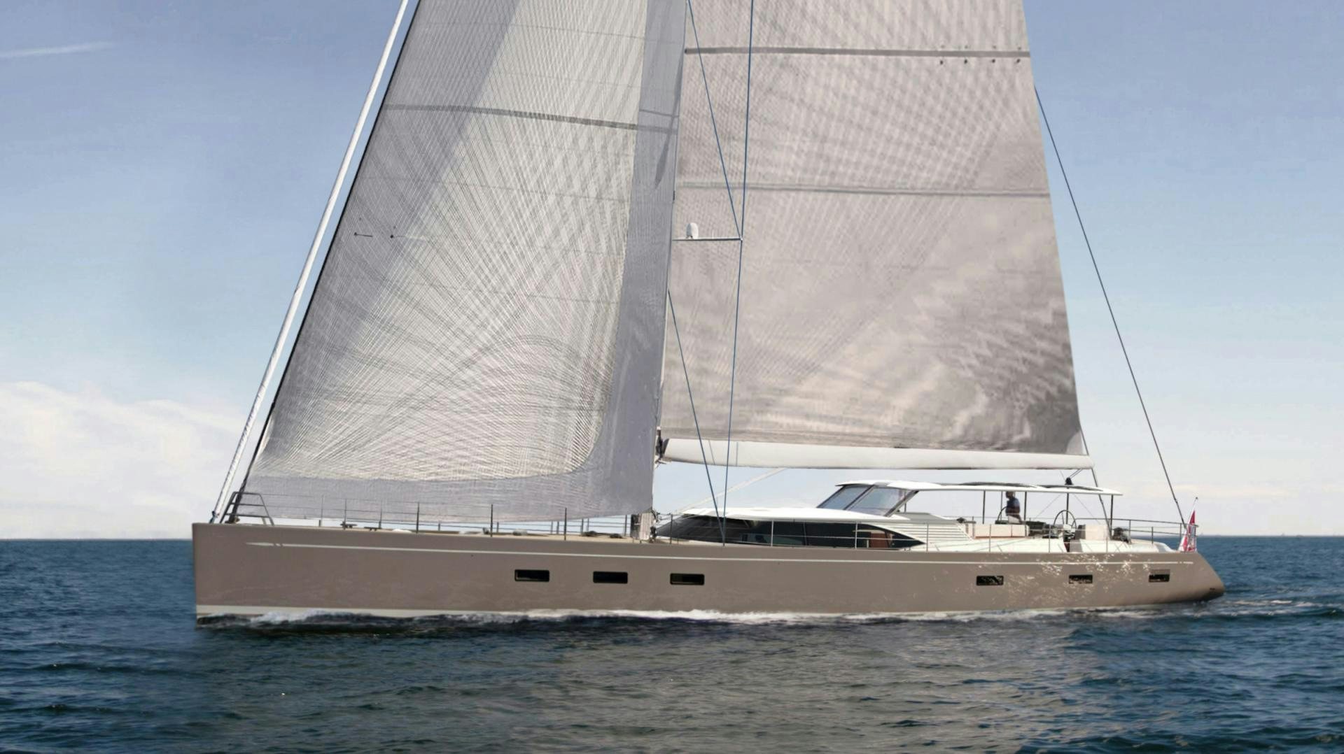 a sailboat on the water aboard CHILD OF LIR  Yacht for Sale