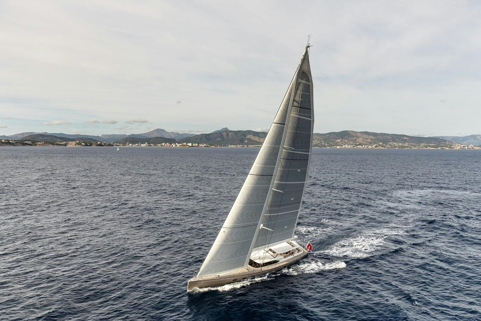 a sailboat on the water aboard CHILD OF LIR  Yacht for Sale